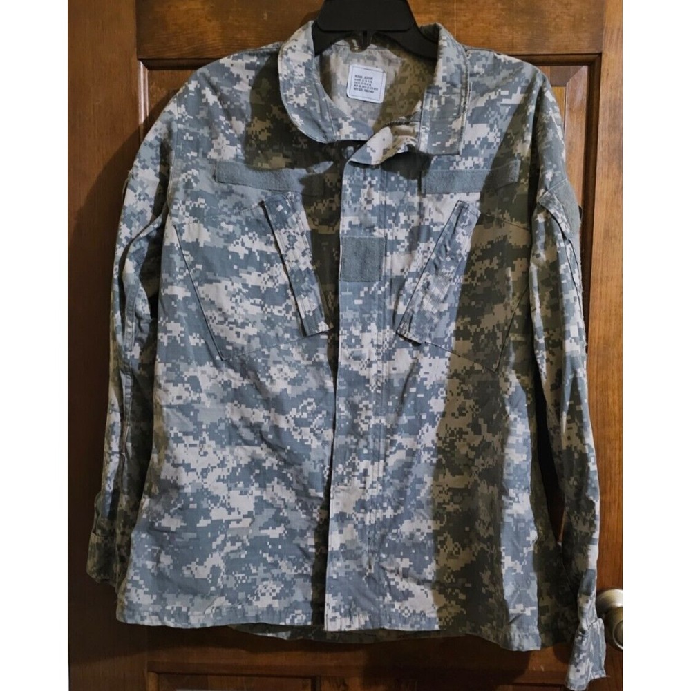 US Military Army ACU Digital Camo Combat Coat‎ Medium M Regular Shirt Jacket